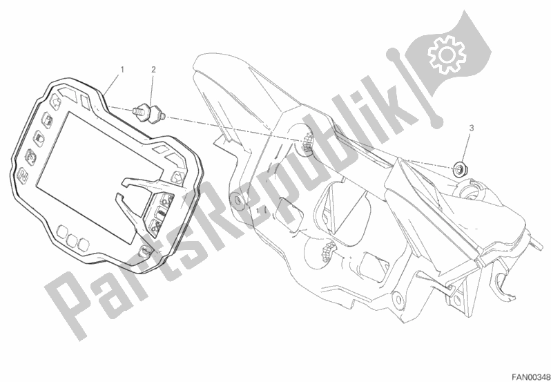 Toutes les pièces pour le Tableau De Bord du Ducati Multistrada 1260 ABS USA 2020